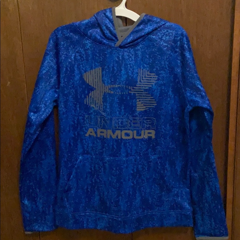 Blue Under Armour Fleece Hoodie Pullover